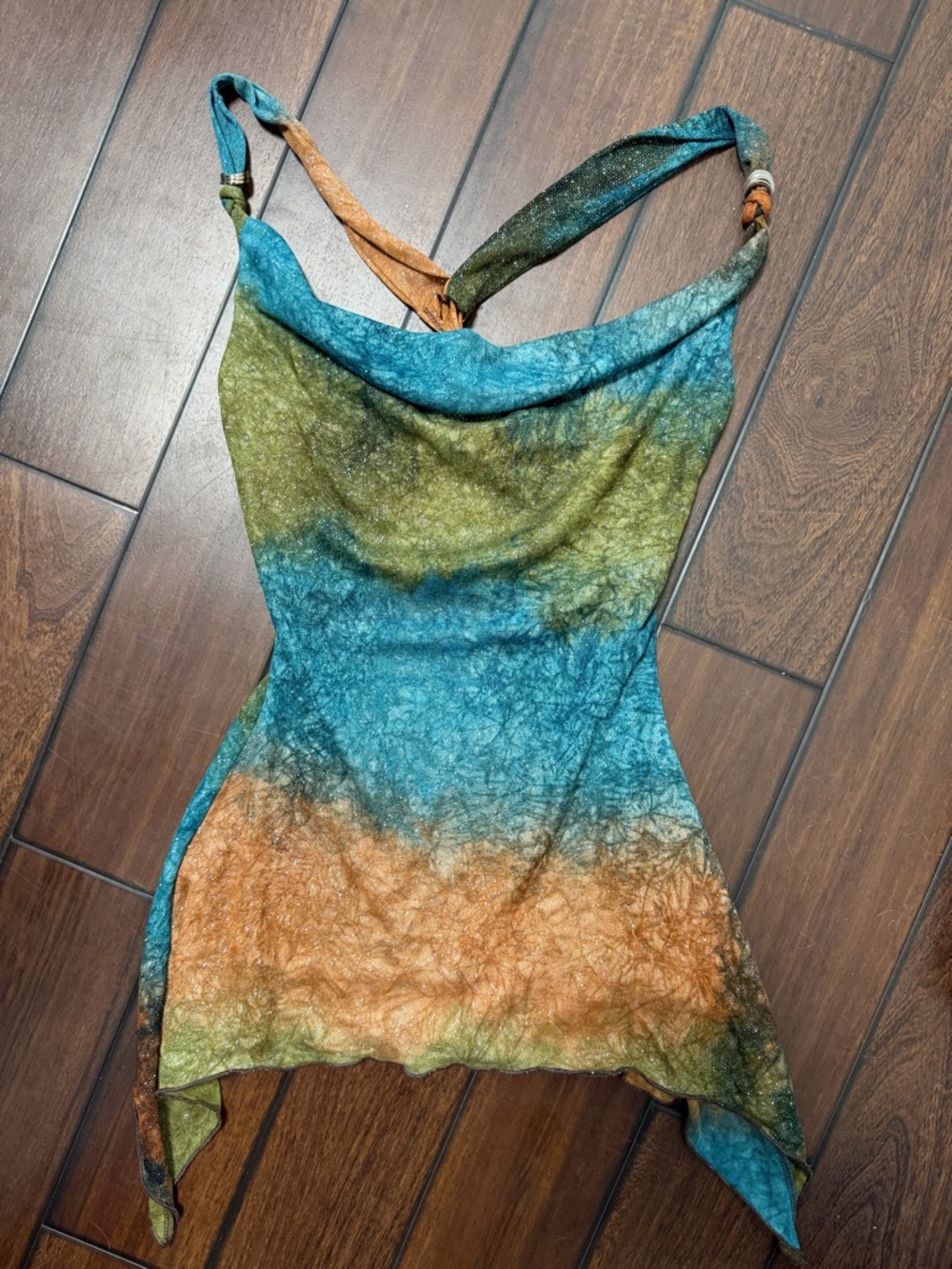 Vintage Racerback Sheer Sparkly Tank